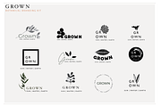 GROWN Plant Logo Branding Kit, a Branding & Logo Template by CC CREATIVE CO (Thumbnail 3 of 9)