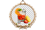 Watercolor Summer Vibe Clipart, an Illustration by DreamArtGraphic (Thumbnail 7 of 8)