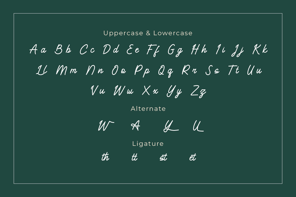 Yamosty - Script Monoline Font, a Script Font by twinstd (Photo 4 of 7)