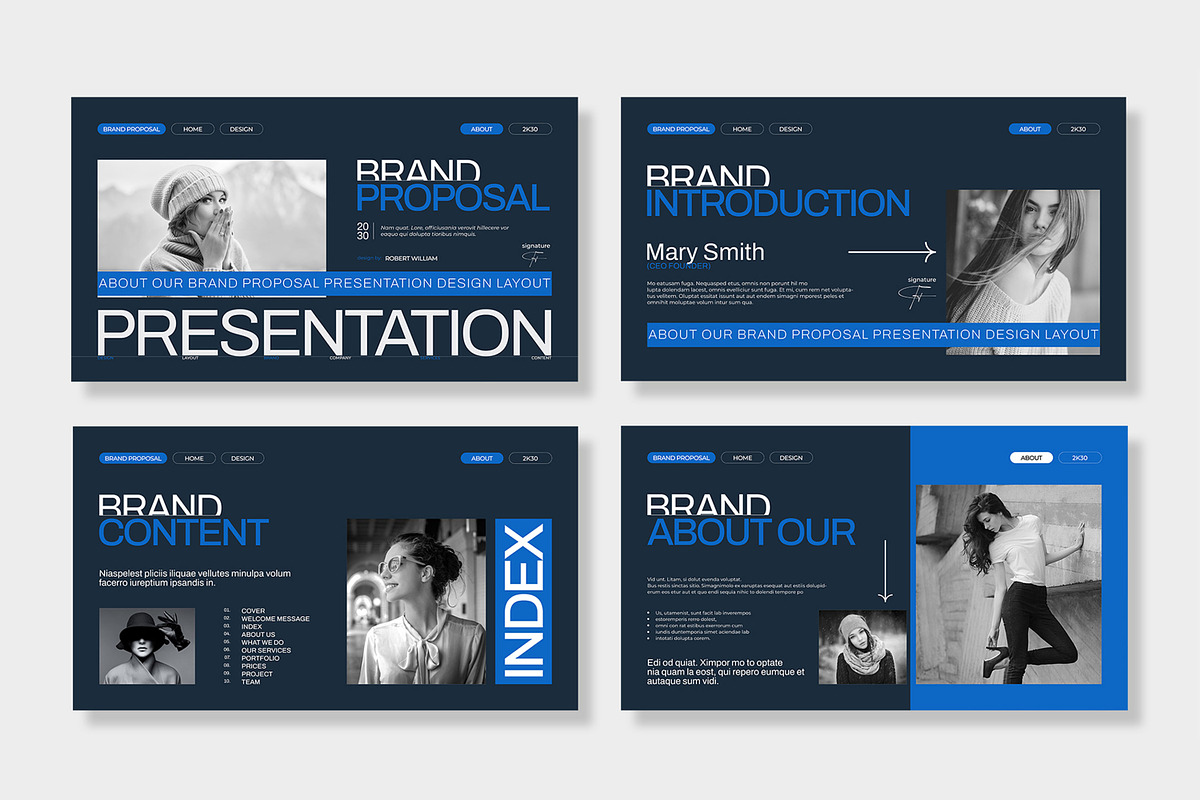Brand Proposal Presentation Template, a Presentation Template by MightyDesign (Photo 2 of 8)