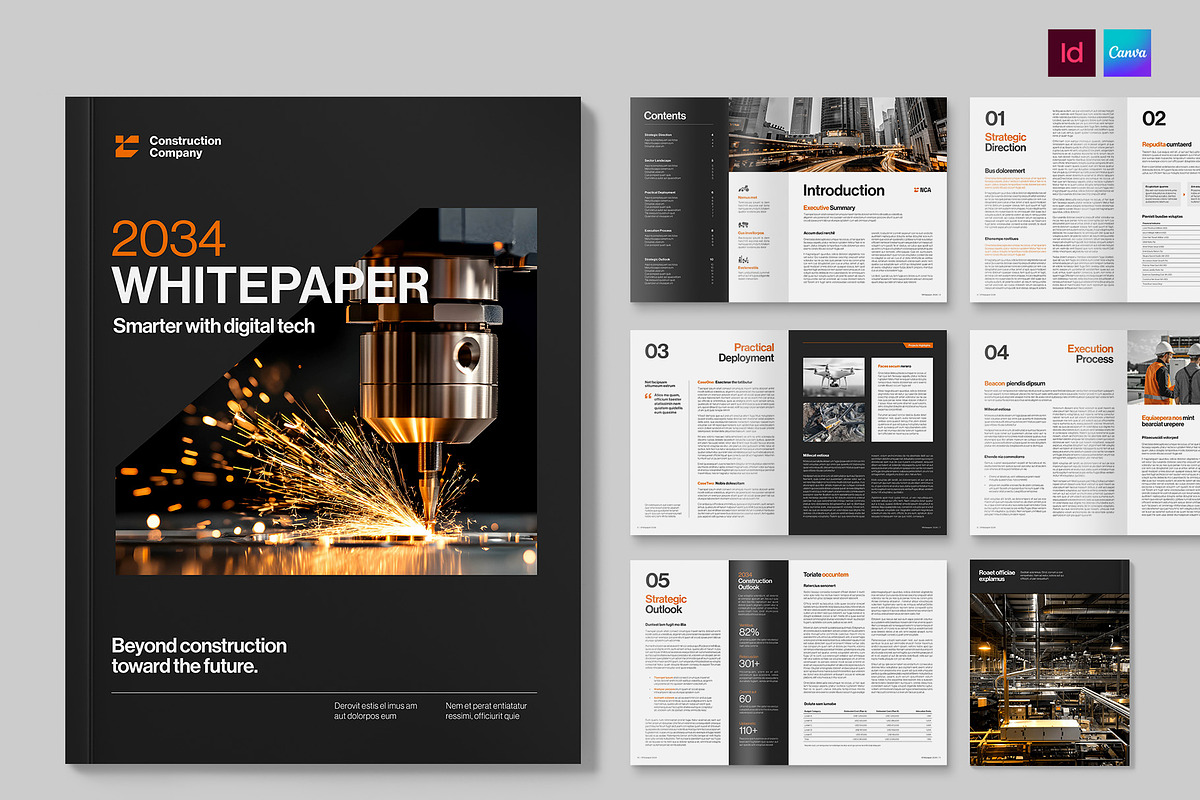 Whitepaper Template, a Brochure Template by BrandPacks (Photo 1 of 5)