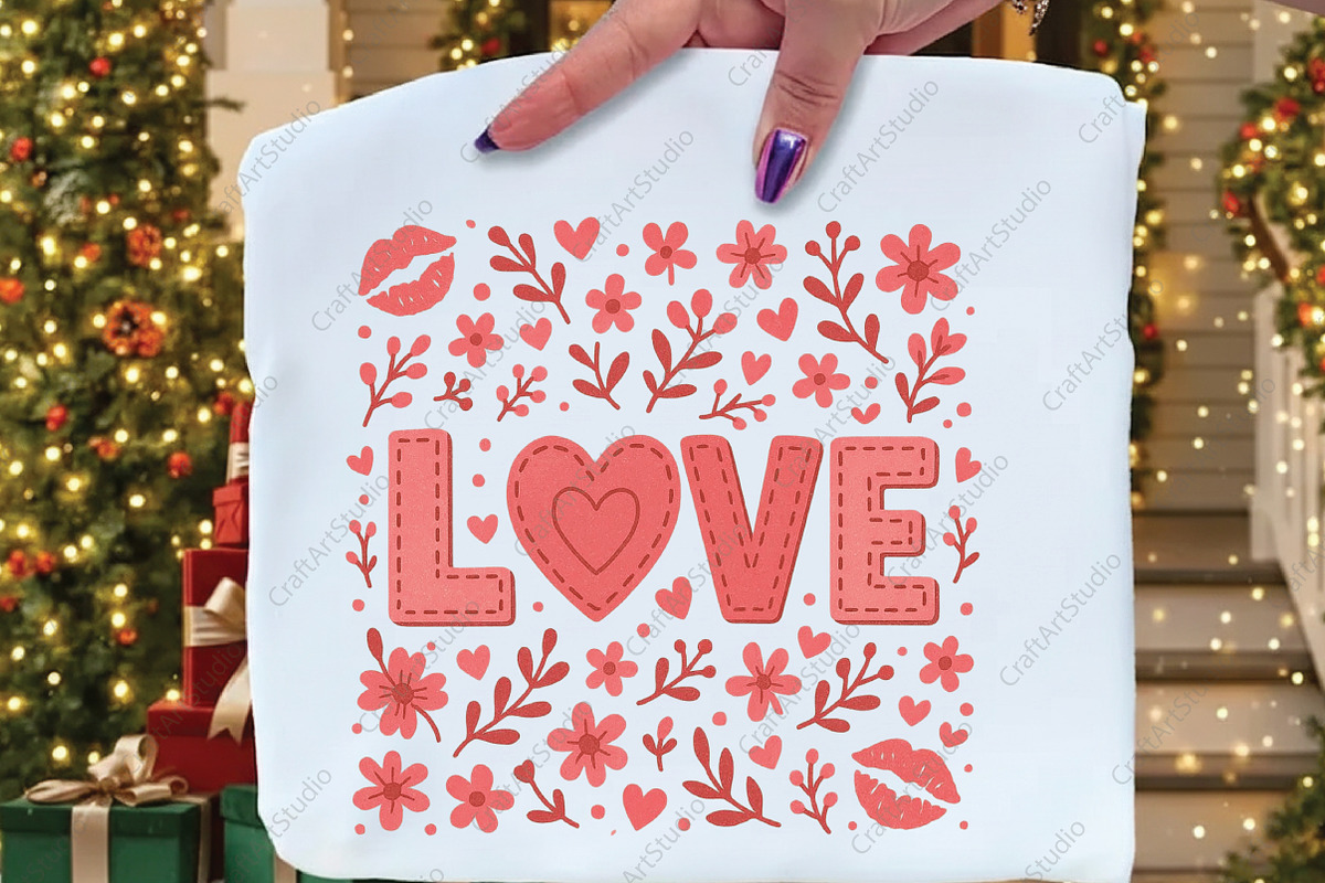 Valentines Love Floral PNG, an Illustration by CraftArtStudio (Photo 2 of 4)