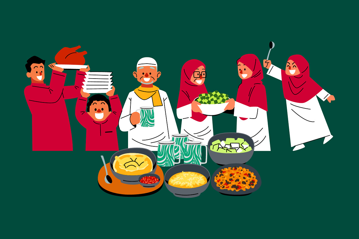 Eid Vibes Illustration, an Object Graphic by SLAB! Design (Photo 3 of 3)