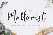 Mallorist - Modern Calligraphy Font, a Script Font by NURF Designs (Thumbnail 1 of 10)