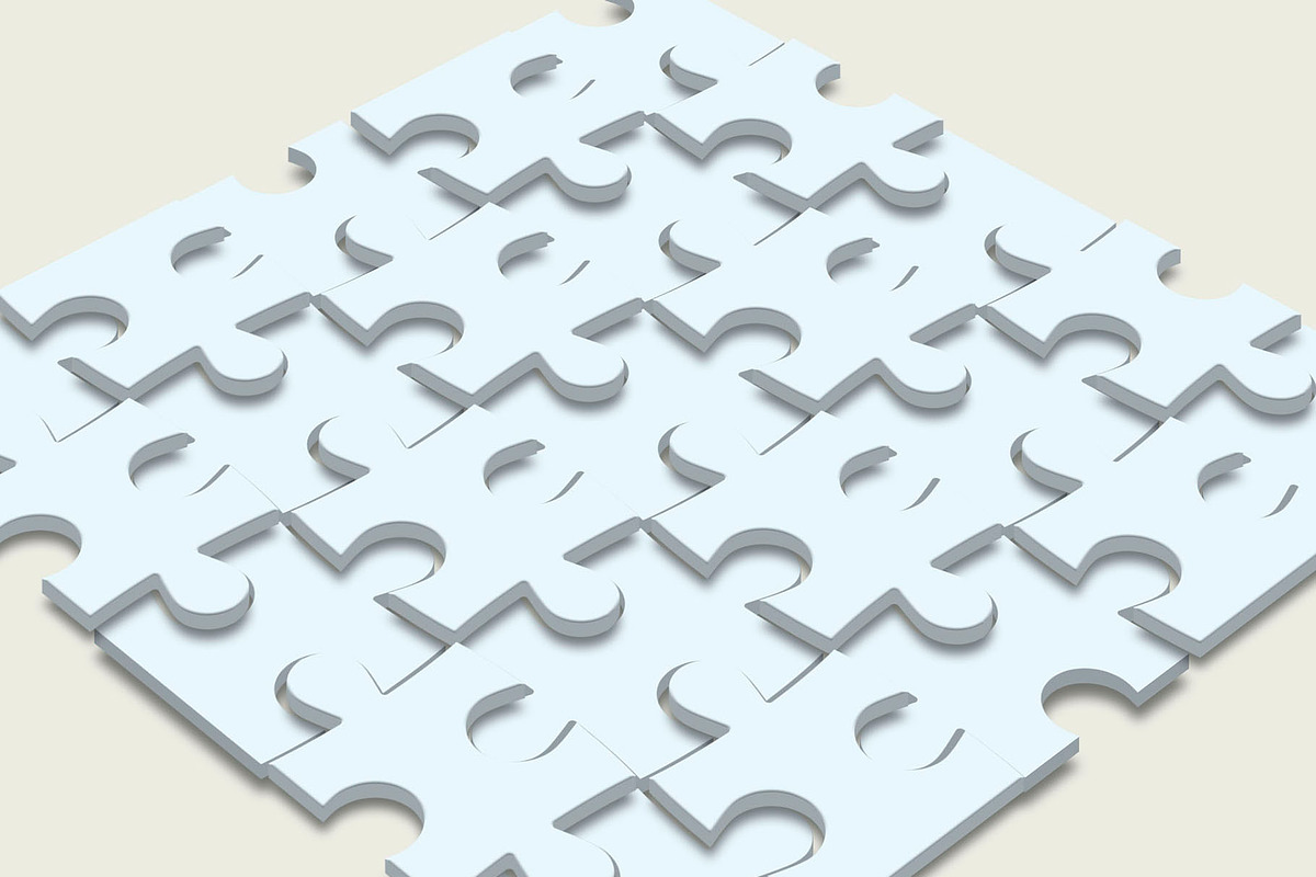 3D Puzzled Mock-Up 05, a Social Media Template by Graphicsworld125 (Photo 2 of 4)