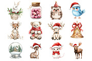 Woodland Christmas Clipart, a Seasonal Illustration by Design Market (Thumbnail 4 of 4)
