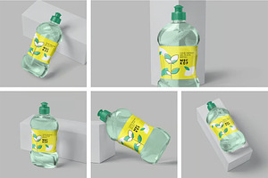 Dishwash Bottle Mockups, a Household Mockup by megostudi0