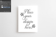 5x7 invitation card mockup psd flyer, a Photo by Leo Flo Mockups (Thumbnail 2 of 7)