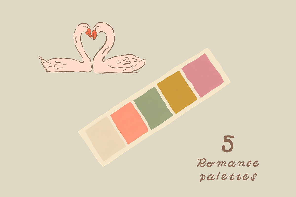Renaissance Romance Patterns & Fonts, a Pattern Graphic by Liz Kohler Brown (Photo 6 of 11)