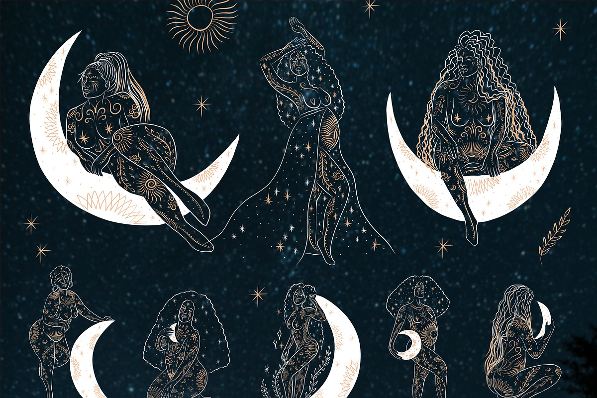 Space Goddesses. The birth of energy, an Illustration by Chikovnaya (Photo 12 of 15)