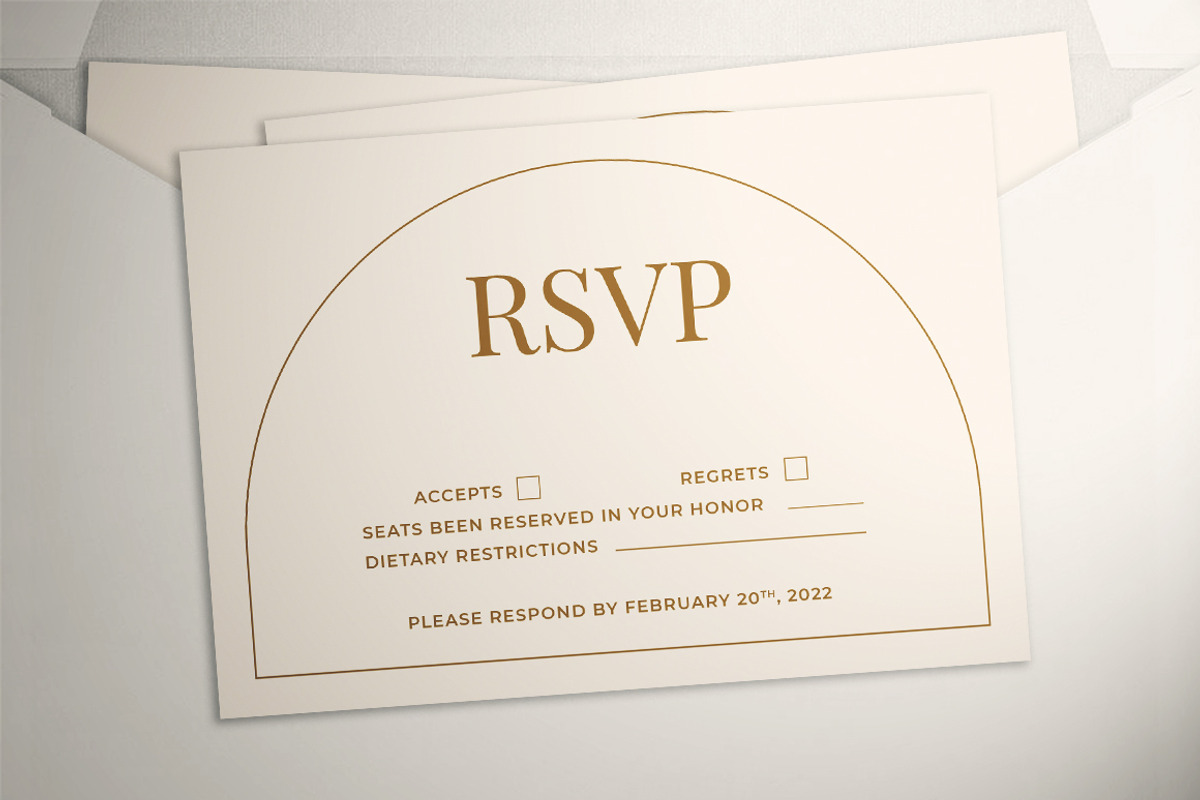 Modern Wedding Invitation Suite, an Invitation Template by The Good Store (Photo 4 of 7)