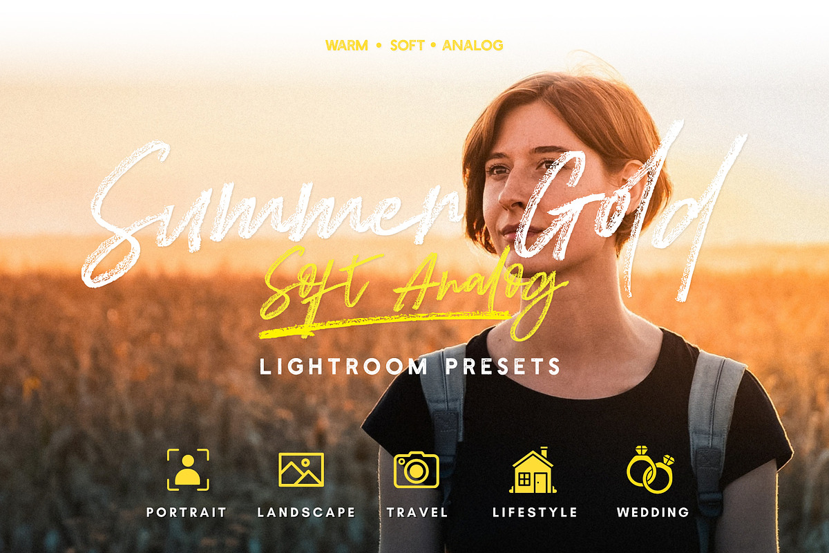 Summer Gold Warm Lightroom Presets, an Action Add-On by Effect-Hub (Photo 1 of 18)