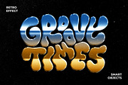 Retro Text & Logo Effect, a Layer Style Add-On by Design Squad (Thumbnail 1 of 6)