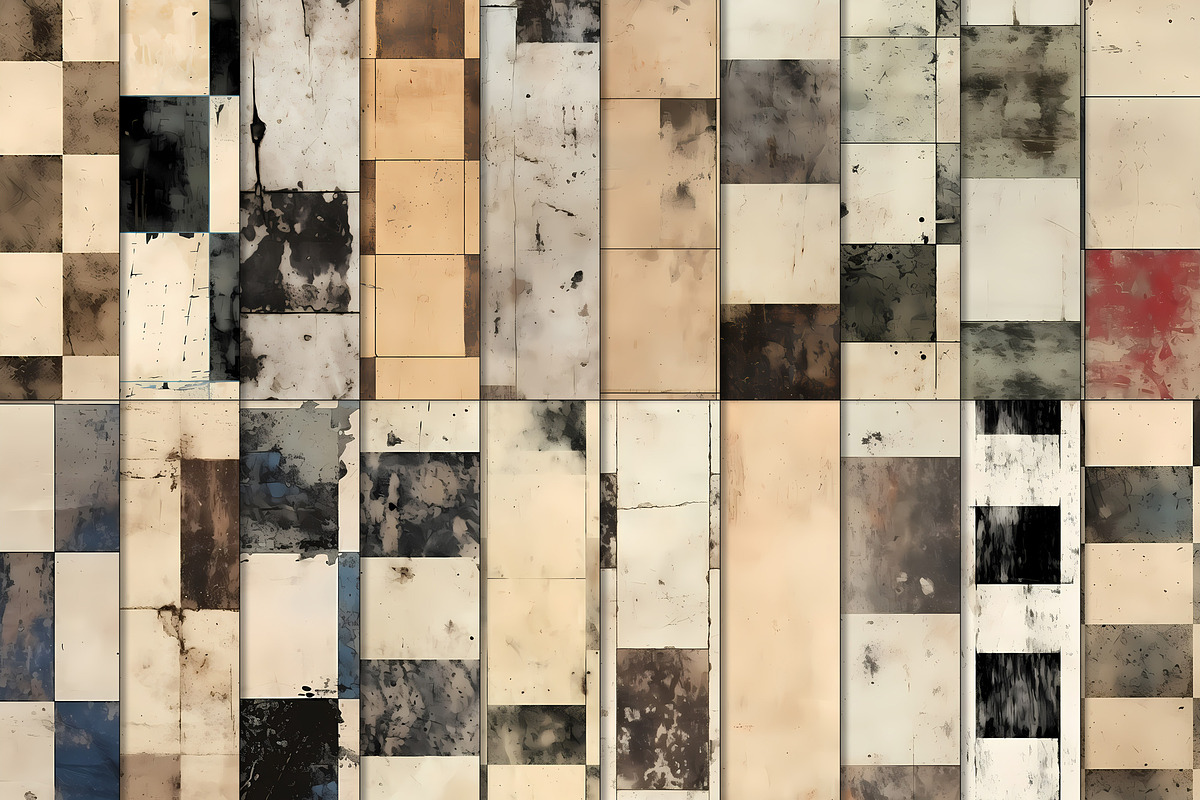 20 Seamless Grunge Chessboard Set, a Pattern Graphic by Nordic Design (Photo 4 of 9)