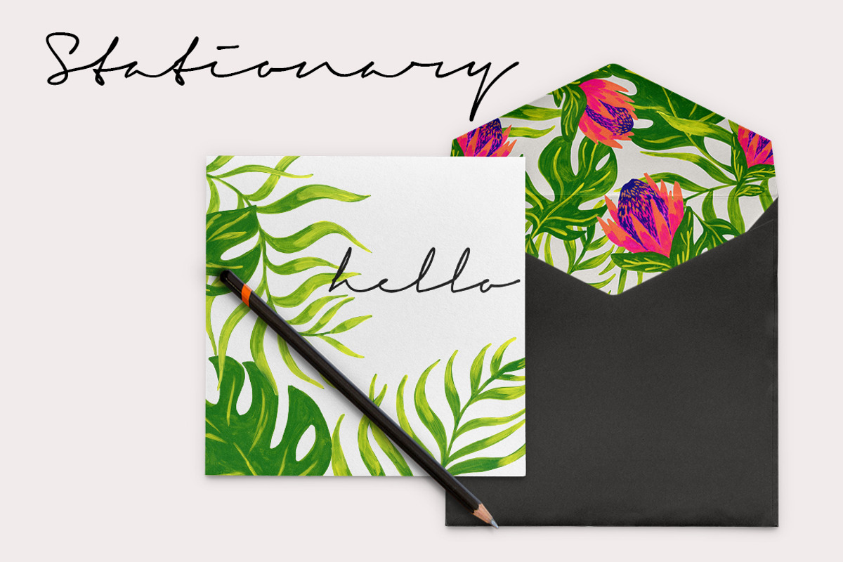 Tropical Design Pack, a Pattern Graphic by Tigrechat Design Lab (Photo 2 of 5)