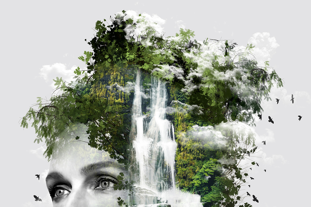 Surreal Double Exposure Photo Effect, a Brushes & More by MRI STUDIO (Photo 9 of 19)