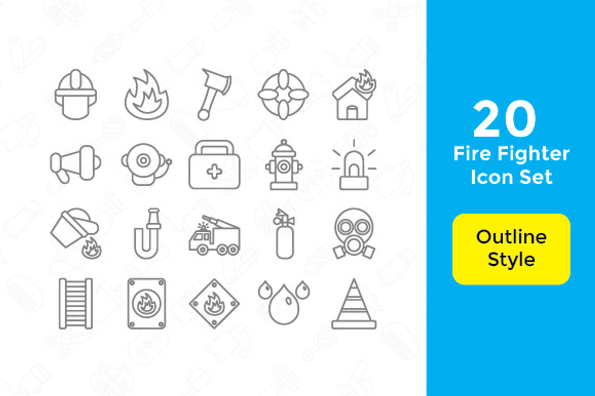 20 FireFighter Icon With 3 Styles, a Duotone Icon by Rudez Studio (Photo 2 of 4)