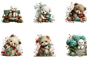 Whimsical Cute Dog and Cat Clipart, a Seasonal Illustration by CreationArt (Thumbnail 4 of 5)