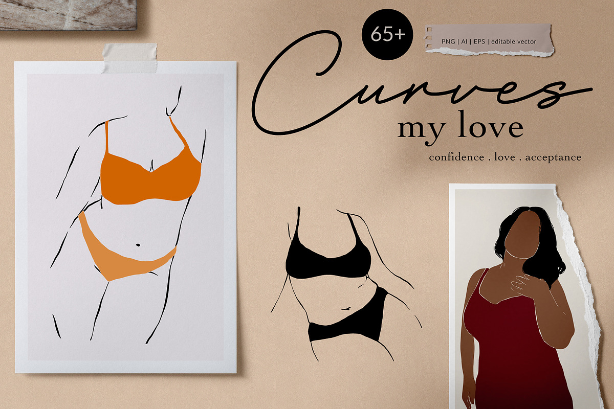 Curves My Love - Women Collection, a Person Illustration by Backyard Rose (Photo 1 of 18)