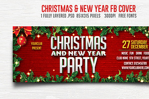 Christmas & New Year Party FB Cover