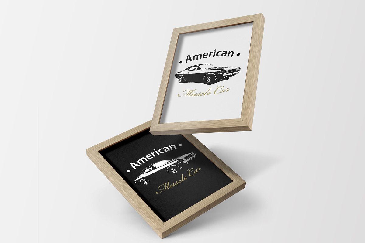 T-Shirt Print Muscle Car Vector, a Sport Illustration by Plaid4You (Photo 5 of 8)