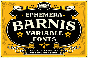 EFCO Barnis - Variable Fonts
