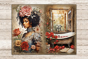 Valentines Day Junk Journal Paper, a Seasonal Illustration by GlamArtZhanna (Thumbnail 6 of 9)