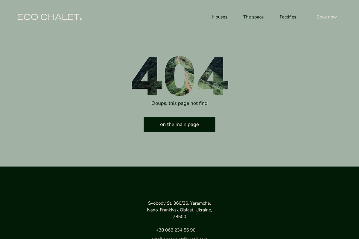 Eco Chalet – Resort & Hotel Website, a Landing Page Template by OLENASTRATIIENKO (Photo 9 of 10)