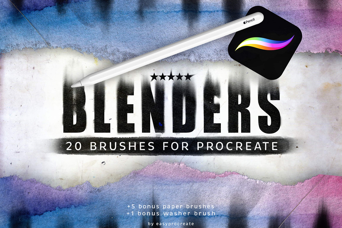 Procreate Blending Brushes, a Brush Add-On by Easy Procreate (Photo 1 of 8)