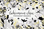 Bohemian Chic photoshop brushes, a Brush Add-On by Studio-Charlie (Thumbnail 1 of 2)