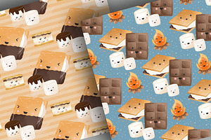 Cute Smore's Digital Paper Pack