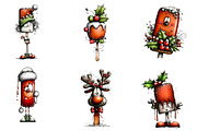 Christmas Popsicle Clipart, an Illustration by CreationArt (Thumbnail 2 of 4)