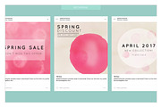 Instagram template - Pink spring, a Social Media Template by AtelierCartouche (Thumbnail 2 of 5)