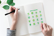 Spa and Sauna | 16 Thin Line Icons, an Outline Icon by Alex Blogoodf (Thumbnail 4 of 11)