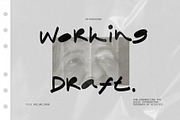 Working Draft - Raw Handwritten, a Handwritten Font by Sloulyfe (Thumbnail 1 of 10)