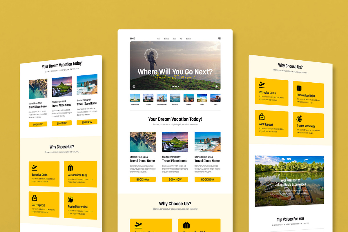 Modern Travel Email Newsletter, an UI Kit Template by MightyDesign (Photo 1 of 9)