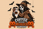 Coffee Halloween Tshirt Png Bundle, a Seasonal Illustration by Daisy Design (Thumbnail 6 of 9)