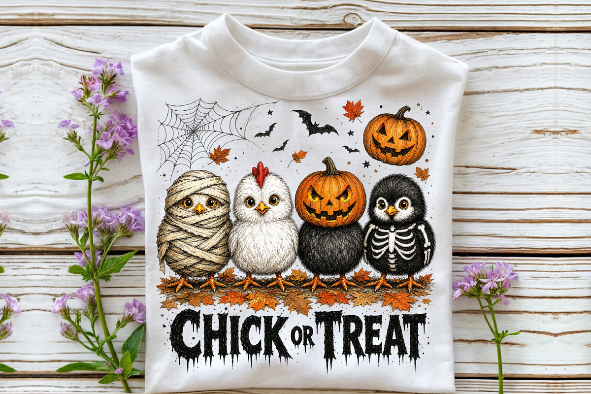 Funny Halloween Png Spooky Chicken, a Work Illustration by Sublimation Artist (Photo 3 of 9)