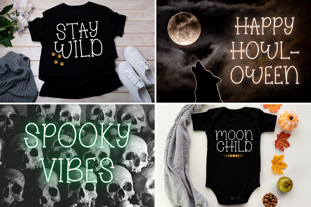 6 Spooky Halloween Fonts Bundle Set, a Serif Font by Dancing with Ink (Photo 13 of 13)