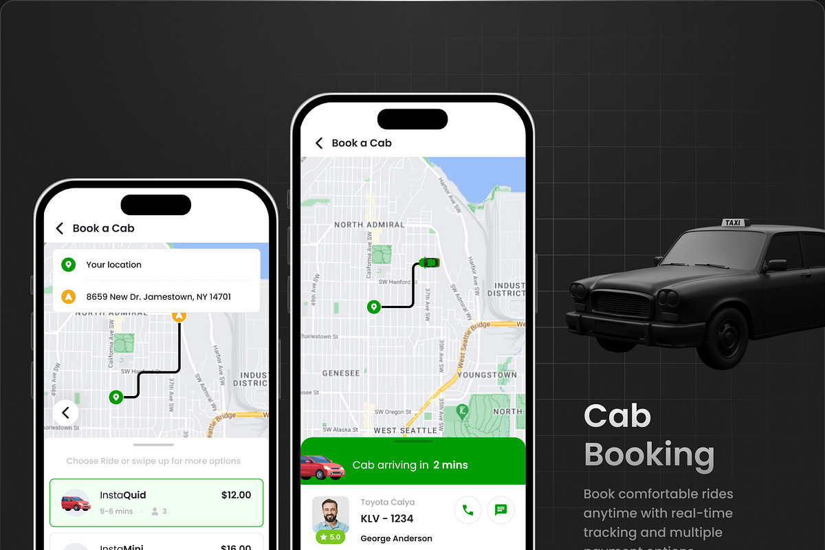 eCommerce & Ride Booking App |DeliGO, an UI Kit Template by Opus LabWorks (Photo 10 of 11)