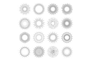 Starburst, Sunburst And Sun Rays