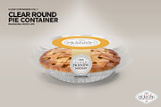 Clear Pie Container Packaging Mockup, a Product Mockup by INCDesign (Thumbnail 4 of 8)