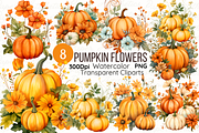 Pumpkin Clipart Watercolor Pumpkin, a Seasonal Illustration by Paper Artsthetics (Thumbnail 1 of 6)