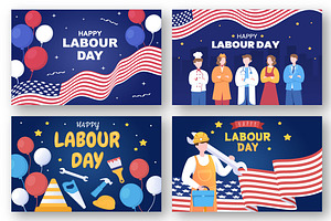 17 Happy Labor Day Illustration