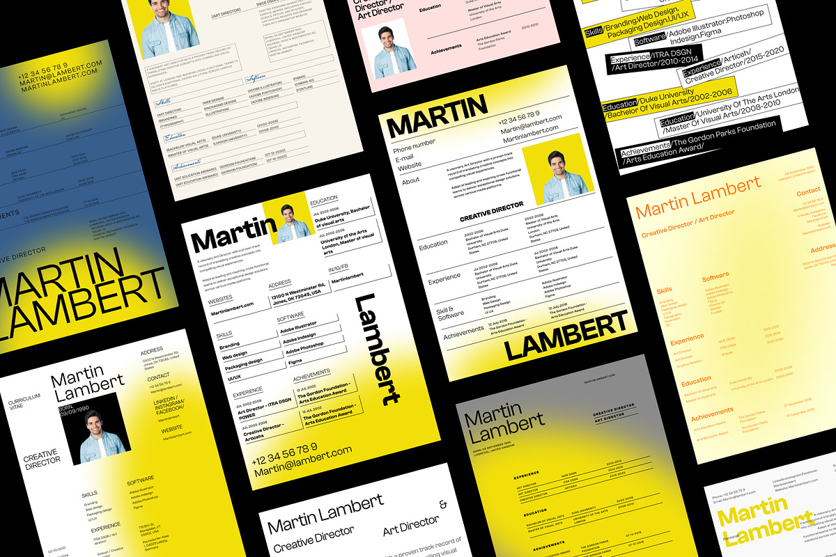 Creative Resume Template, a Resume Template by zroch design (Photo 4 of 7)