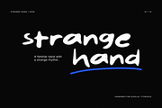 Strange Hand — Handwritten Font, a Handwritten Font by Hasbi Creative (Thumbnail 1 of 12)