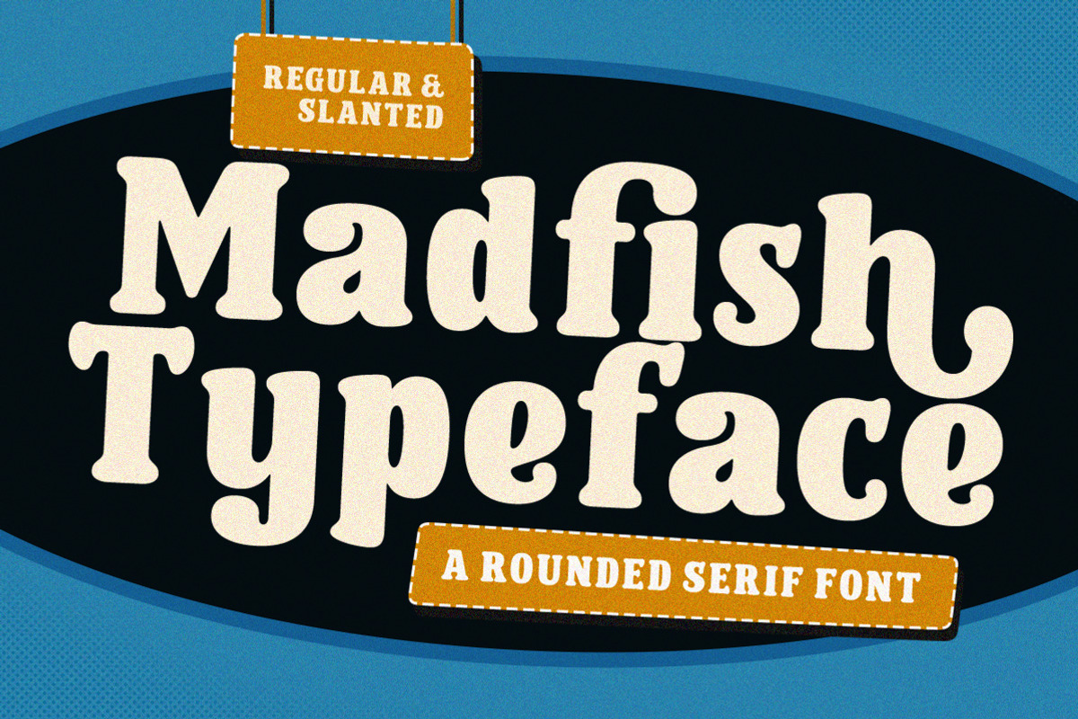 Madfish Typeface  - A Rounded Serif, a Serif Font by Letterhend Studio (Photo 1 of 6)