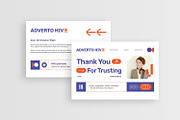 Advertohive Agency - Thank You Card, a Print Template by Esensifiksi.studio (Thumbnail 1 of 3)