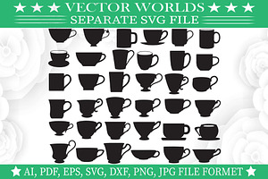 Cup Svg Glass Png, Tea Cup Svg