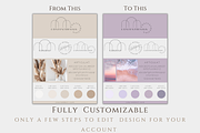 Aesthetic Brand Board Template Canva, a Stationery Template by BRANDcontent (Thumbnail 3 of 6)